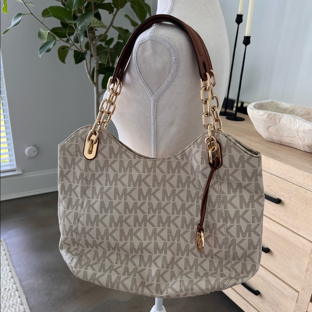 Michael Kors white tote
